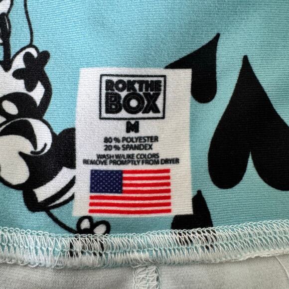 RokTheBox Bike Shorts Women’s Medium Mickey Minnie Mouse Blue Athletic Running - Picture 4 of 10